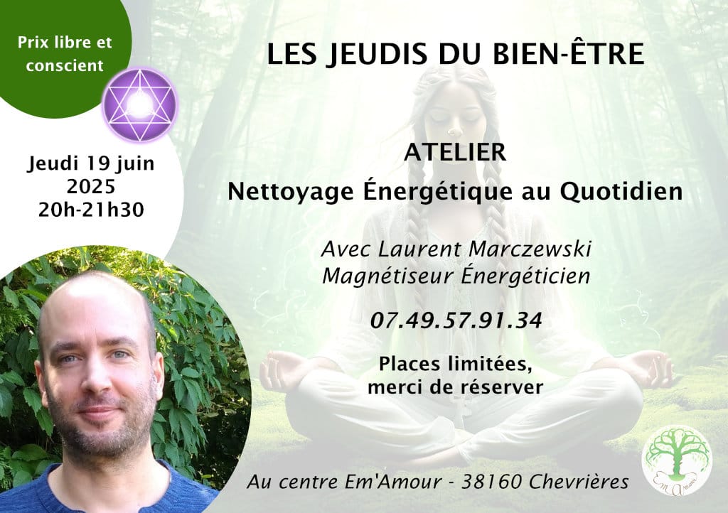 flyer_atelier_nettoyage_energetique_A5_paysage_RVB soin énergétique femme allongée thérapeute soin par les mains